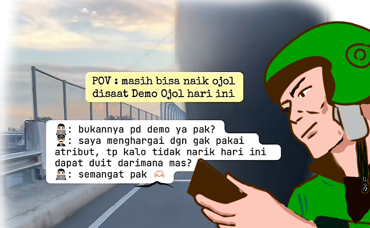 Trik Ojol Tetap Onbid Tanpa Jaket Atribut, Pertaruhan Solidaritas Saat Teman Demo dan Nafkah Buat Anak Bini