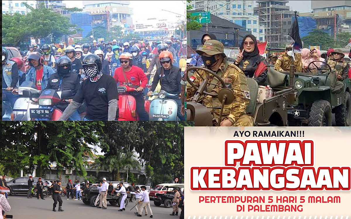 Pagi Ini Pawai Kebangsaan Peringati Perang 5 Hari 5 Malam di Palembang, Titik Kumpul di Gedung Kesenian