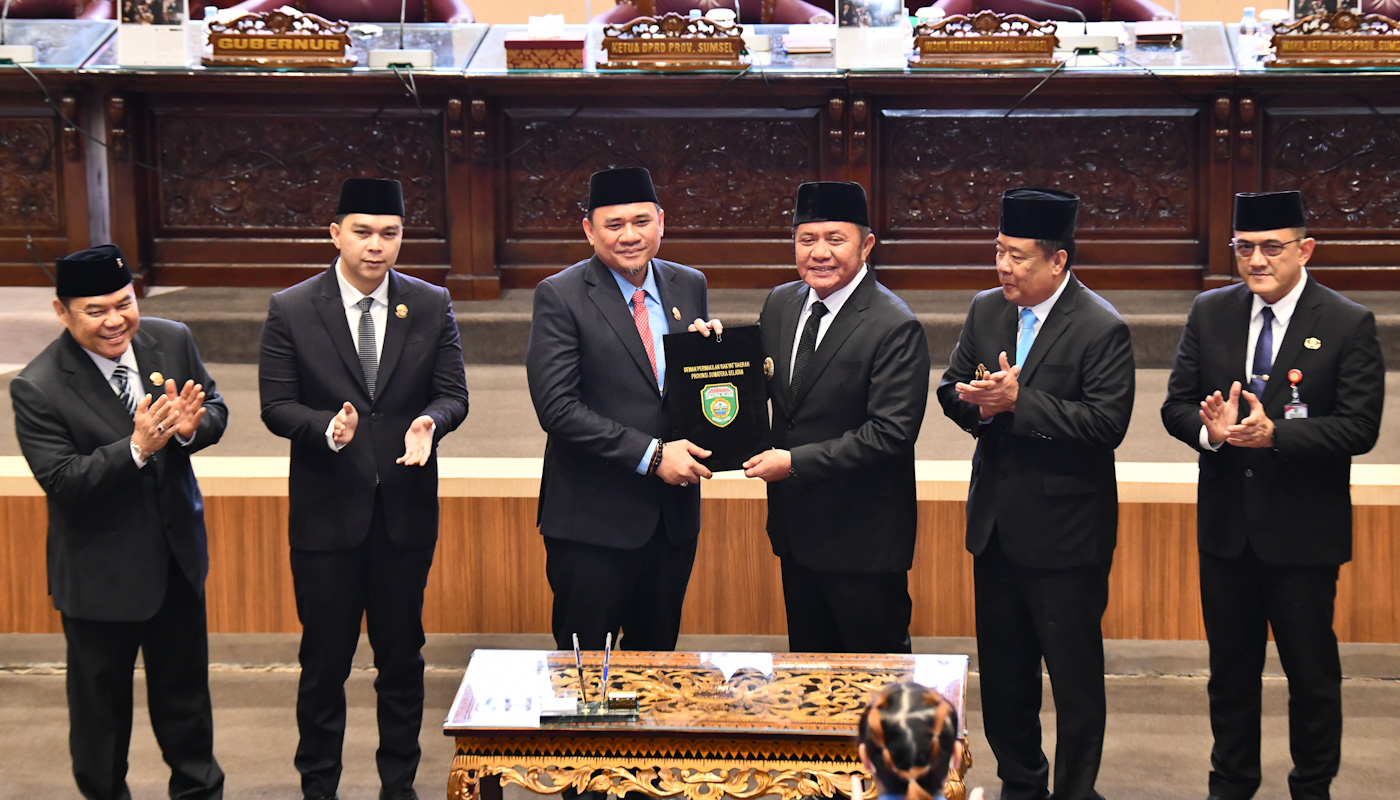 DPRD Provinsi Sumsel dan Gubernur Sepakati Rancangan Awal RPJMD Tahun 2025 hingga 2029