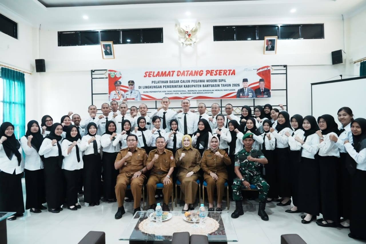 Wabup Banyuasin Netta Indian Tutup Latsar CPNS 2026, Tekankan Integritas ASN