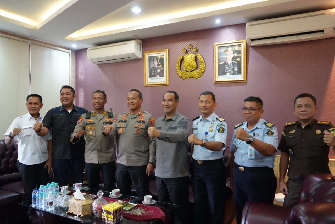 Kakanwil Kemenkumham Sumsel Perkuat Sinergi dan Kolaborasi dengan Polrestabes Palembang