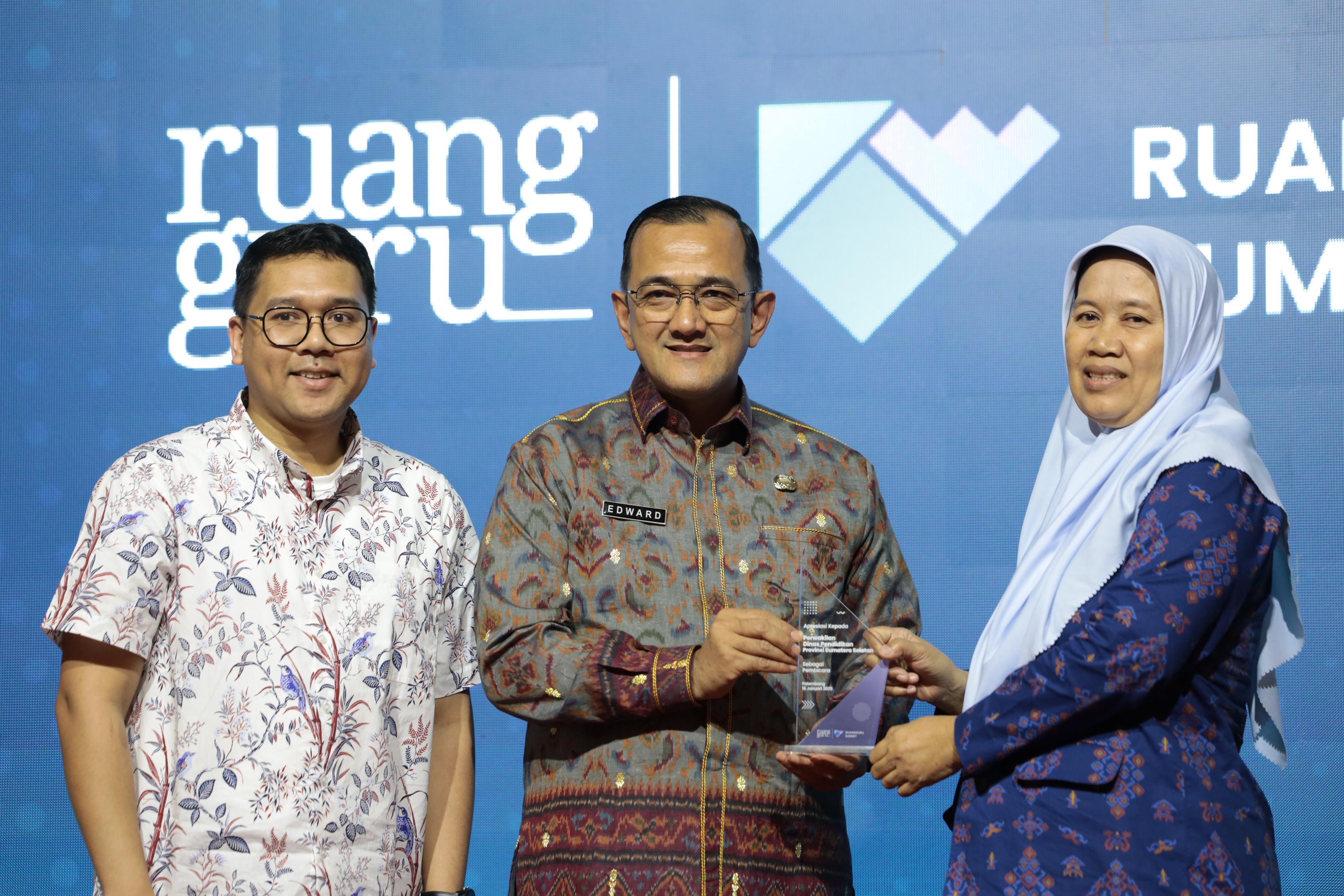 Sekda Sumsel Hadiri Ruangguru Summit 2025, Apresiasi Upaya Peningkatan Kualitas Pendidikan