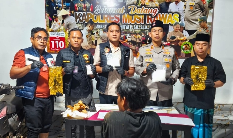 Kurir Sabu 2 Kg Ditangkap Saat Coba Kabur di Megang Sakti Mura