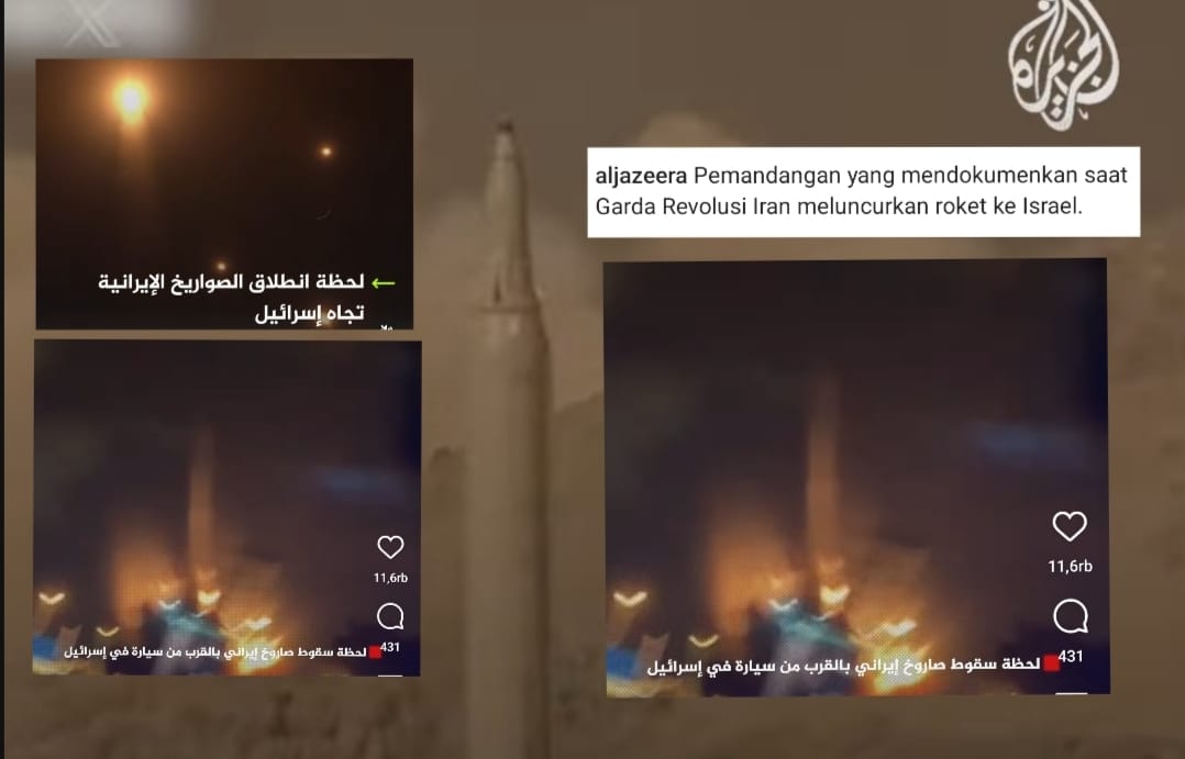 Langit Timur Tengah Mencekam, Iran Luncurkan Rudal Balistik ke Israel, Negara Tetangga Tutup Wilayah Udara