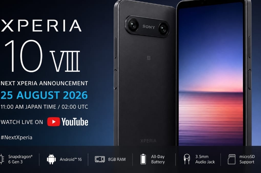 Bocoran Sony Xperia 10 VIII: Android 16, RAM 8 GB hingga Sensor Sidik Jari di Tombol Power