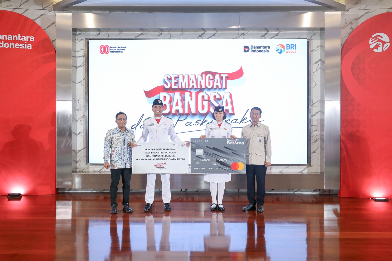 BRI Berikan Apresiasi Anggota Paskibraka dan Tenaga Pendukung Paskibraka Nasional