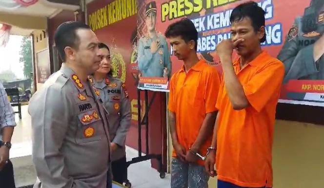 2 Penganiaya Penagih Karcis Retribusi Pasar Km 5 dengan Gunting Modifikasi Ditangkap di Betung