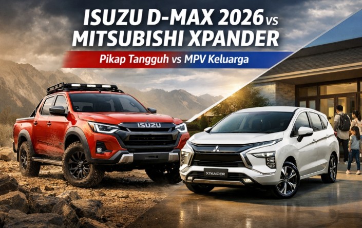 Adu Tangguh Isuzu D-Max 2026 vs Mitsubishi Xpander, Mana Paling Worth It Layak Diincar?