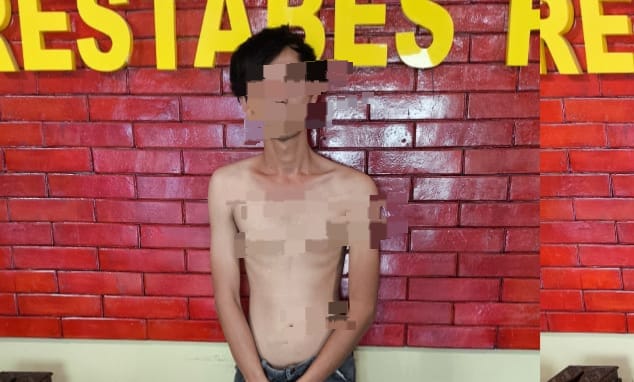 Beringas Tak Diberikan Uang Pemuda di Palembang Tega Aniaya Ibu Kandung, Kini Diserahkan ke Polisi 