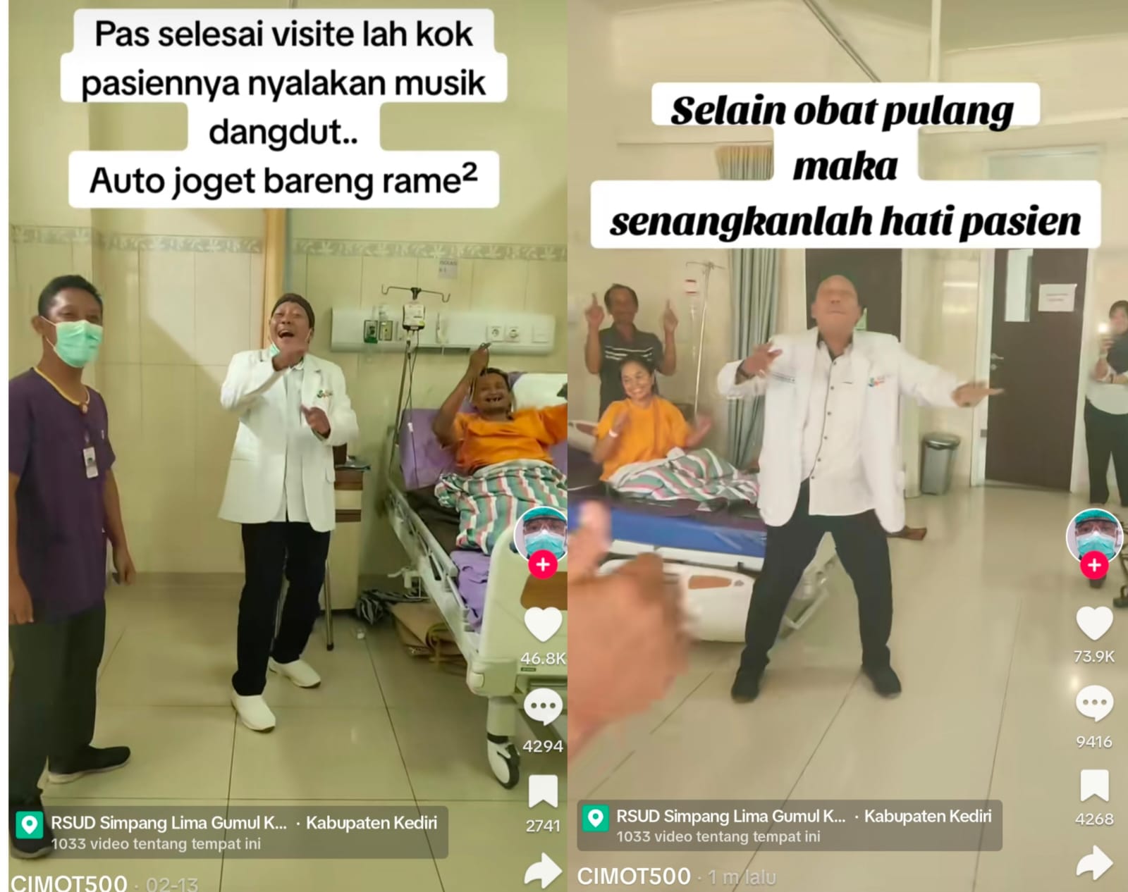 Viral, Dokter di Kediri Ini Obati Pasien dengan Cara Unik, Banjir Pujian dari Warganet