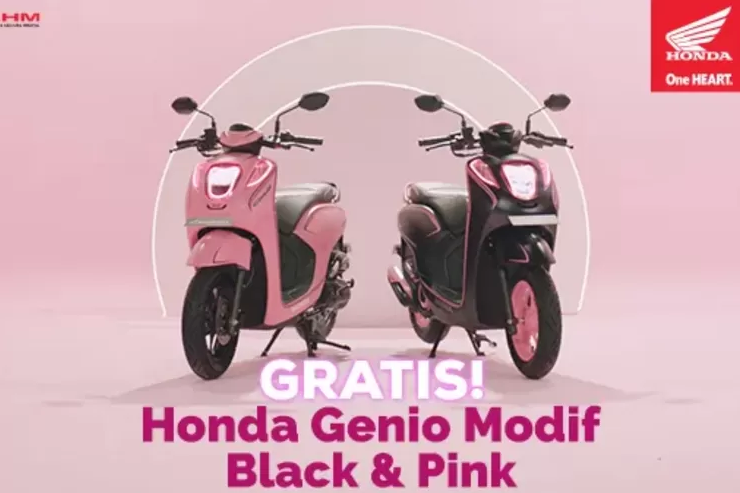 Yuk Ikutan! Giveaway Motor Honda Genio Edisi BLACK & PINK, Cek Syarat dan Caranya Disini 