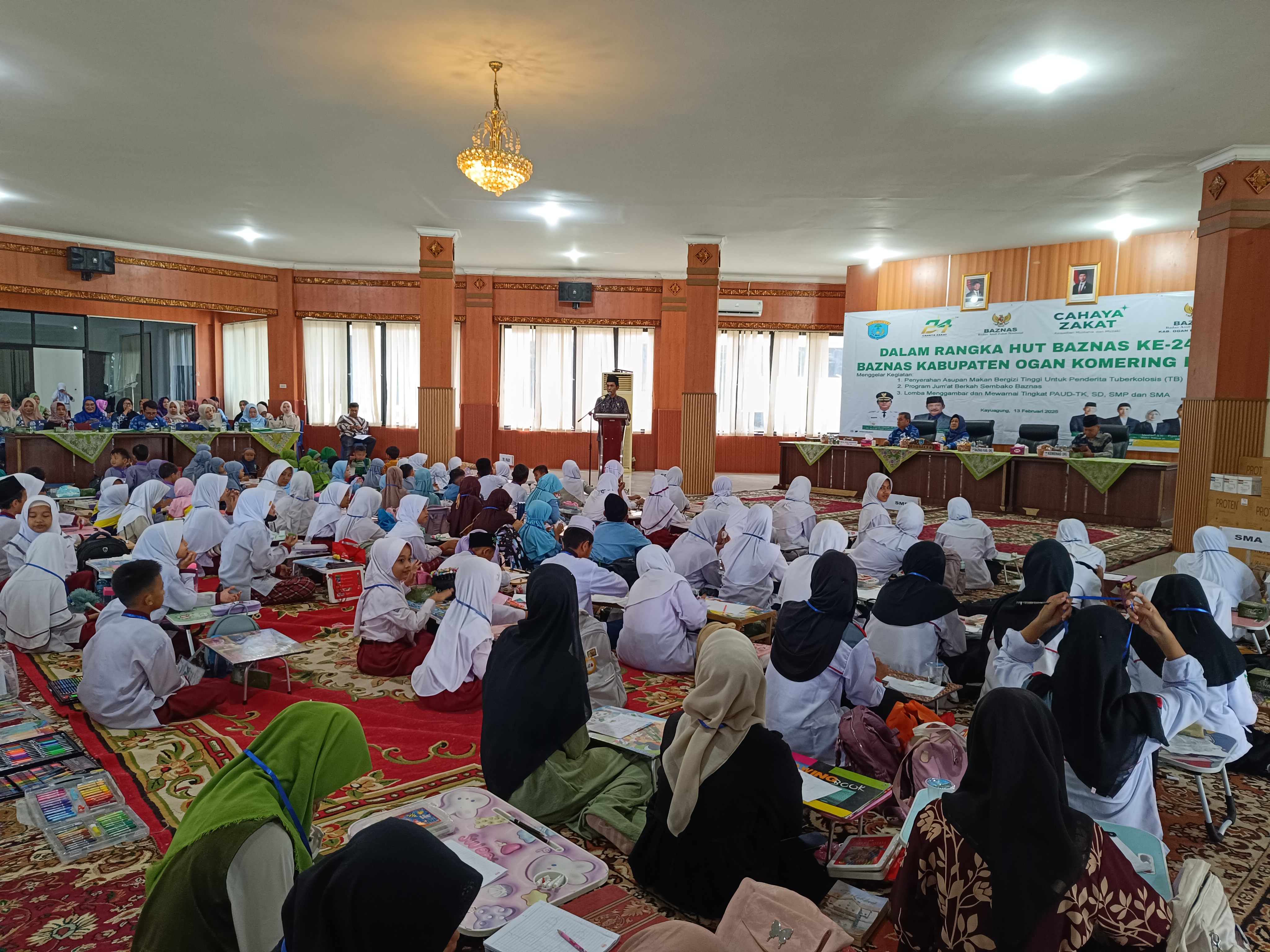 Penderita Tuberkulosis Diberikan Asupan Makanan Bergizi Tinggi di HUT Baznas ke-24 OKI