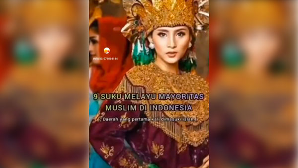 MASYAALLAH Cantiknya !!! Ini 9 Suku Melayu Mayoritas Muslim di Indonesia 