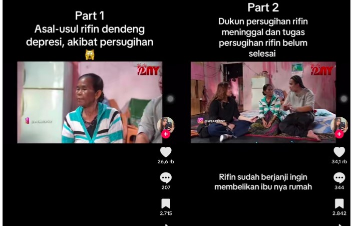 Cerita Ibu Rifin Dengdeng ODGJ Nyentrik Palembang, Alami Depresi Usai Dukun Pesugihan Meninggal
