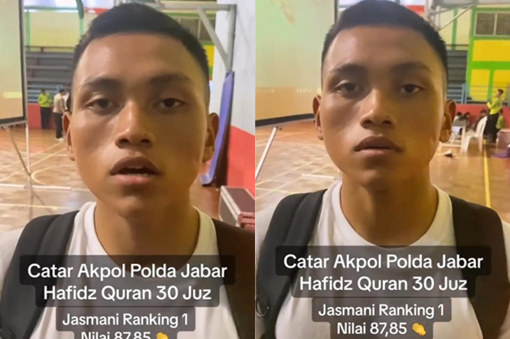 MasyaAllah, Syahrul Catar Akpol di Polda Jawa Barat Hafiz Quran 30 Juz, Suaranya Bikin Hati Bergetar