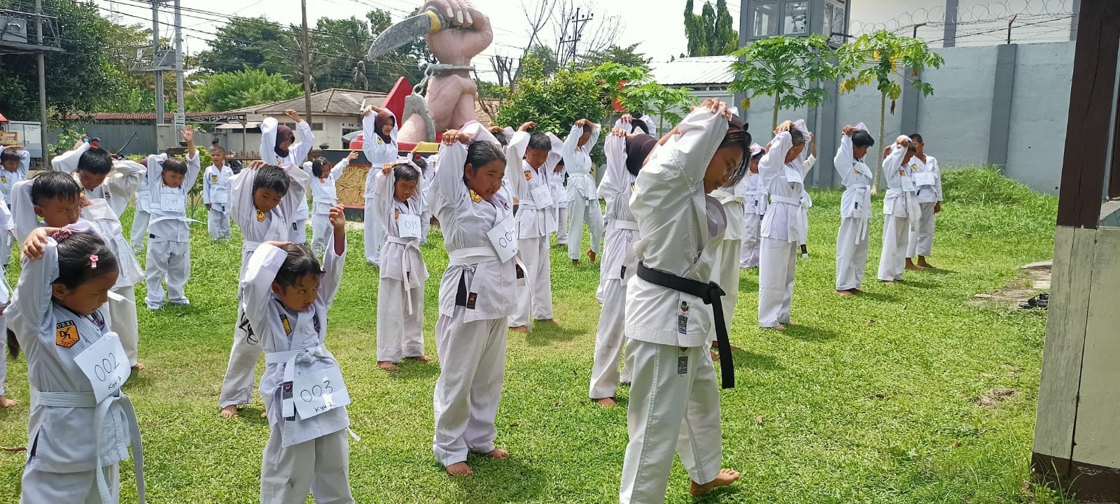 Ratusan Karateka di Ogan Ilir Ikuti Ujian Kemampuan Penguasaan Teknik Kushin Ryu M Karate-Do Indonesia