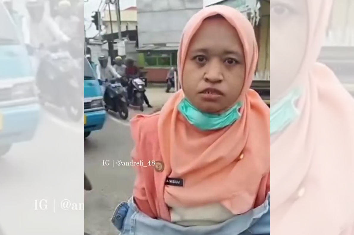 KONYOL! Ditegur Gegara Terobos Iring-Iringan Wapres, Wanita ini Malah Ngamuk, Netizen: THR Belom Turun?