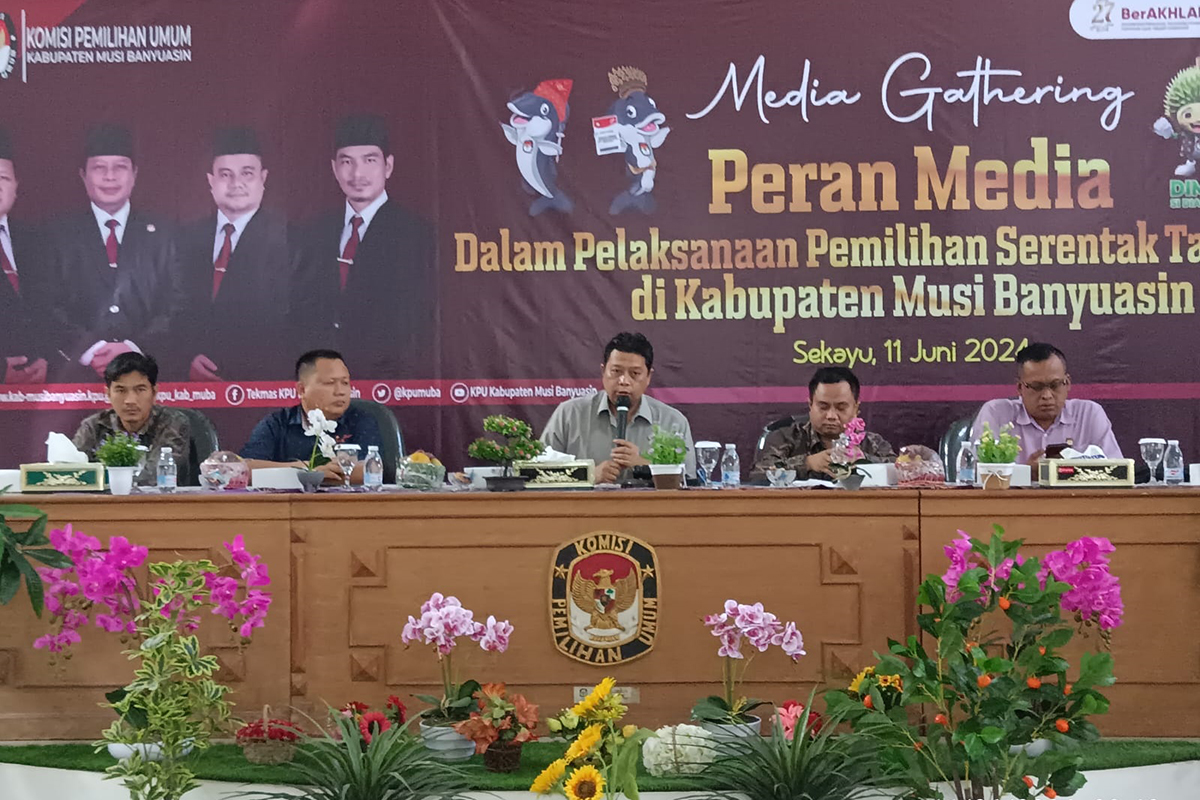 KPU Muba Gelar Media Gathering untuk Sukseskan Pemilihan Serentak 2024