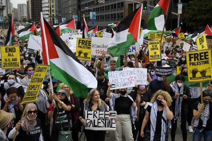 Ribuan Warga Amerika Serikat dan Australia Turut Rayakan Kemenangan Hamas Palestina, Giliran Israel Gigit Jari