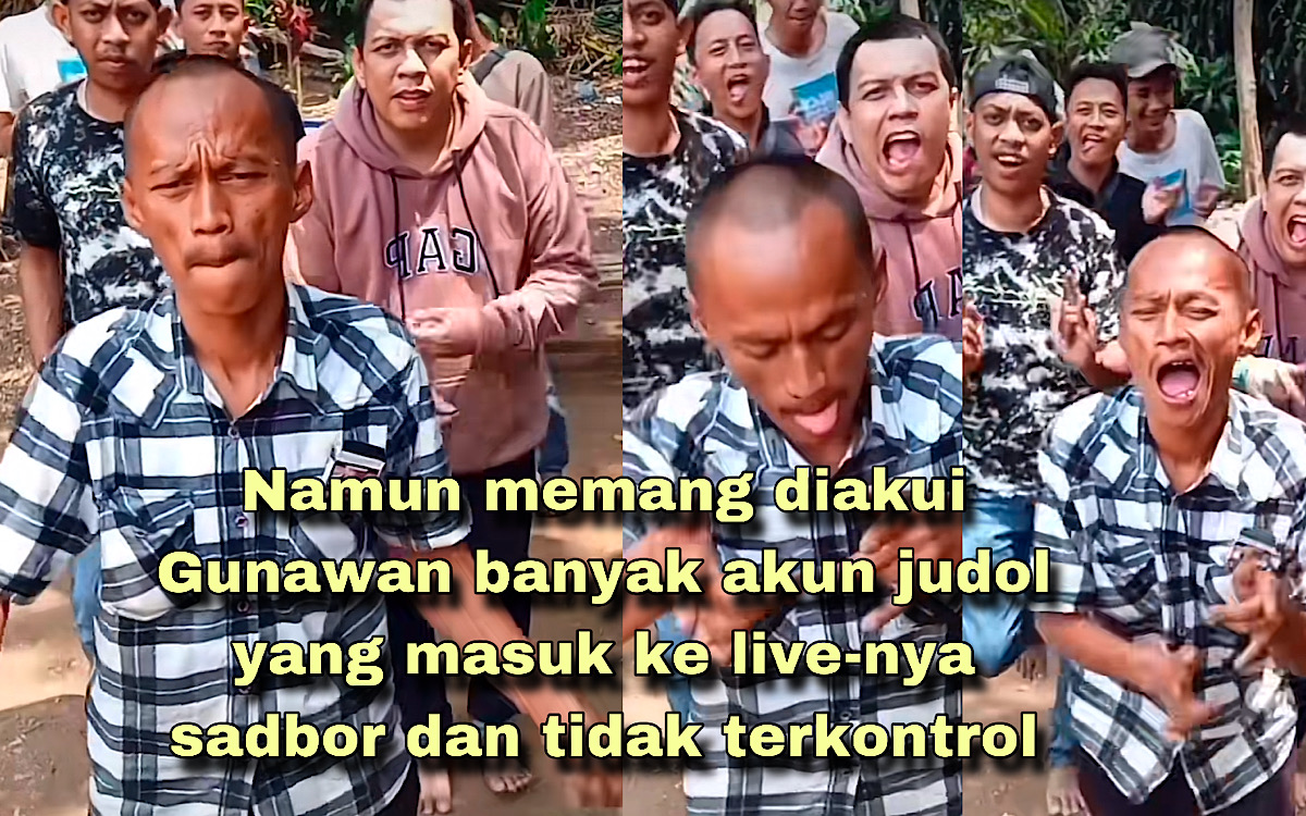 Gunawan Sadbor Bantah Terlibat Judol Tapi Akui Banyak Akun Judi Online Yang Menonton Livenya Tak Terkontrol 