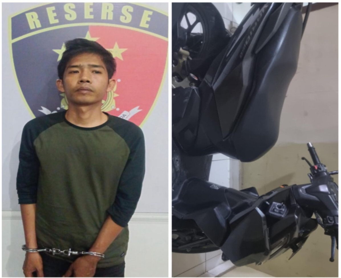 Gadaikan Motor Teman Seharga Rp 10 Juta, Pria di Ogan Ilir Kini Diamankan Unit Reskrim Polsek Tanjung Raja
