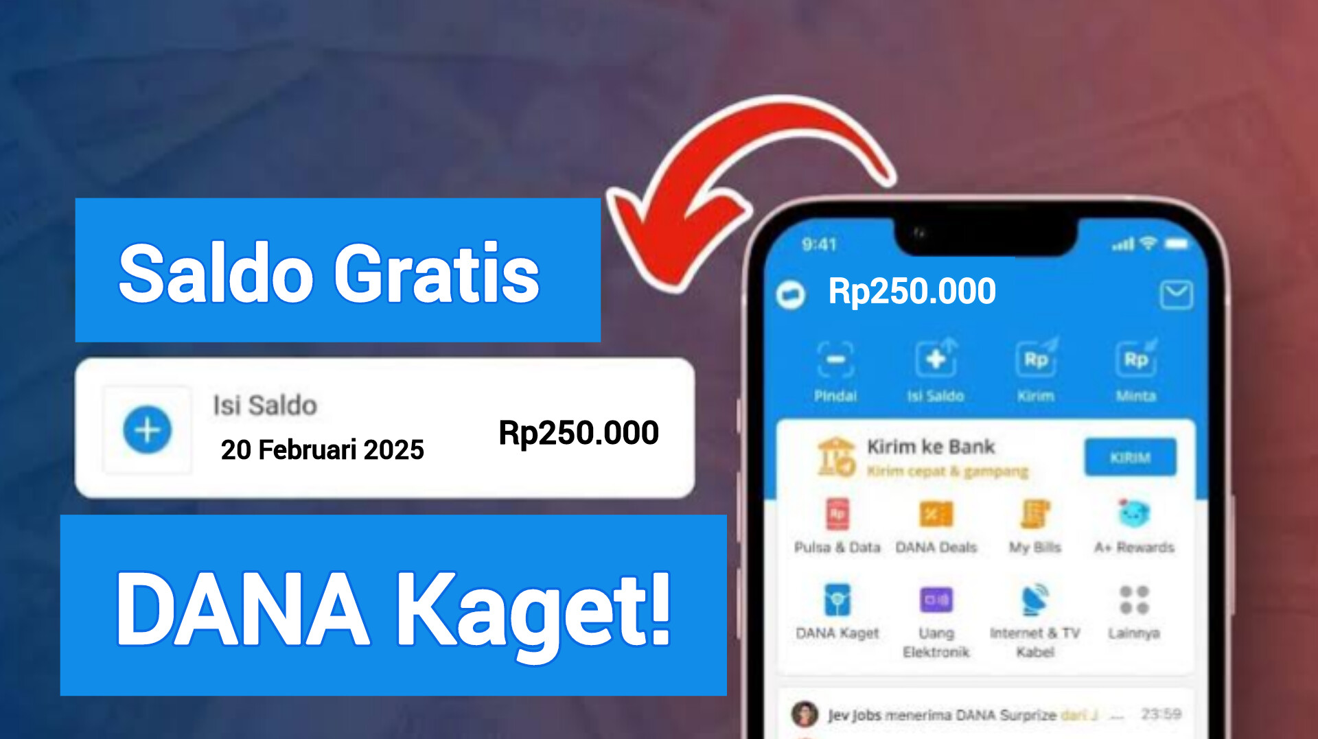 Spesial Pengguna Setia Dapatkan Saldo Gratis Senilai Rp250.000 Lewat Fitur DANA Kaget, Klaim Sekarang 