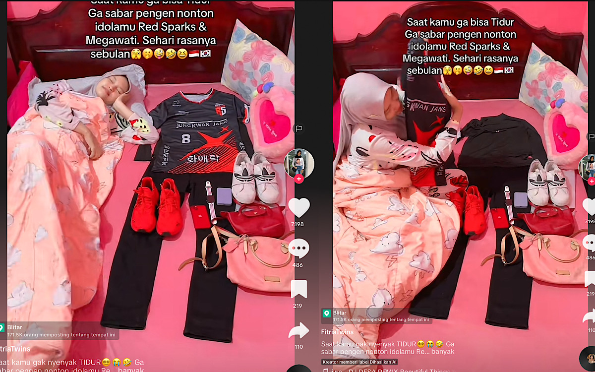 Fans Tidur Bareng Outfit Red Sparks Sampai Nggak Bisa Terlelap Pengen Cepat Jumpa Megawati Hari Ini