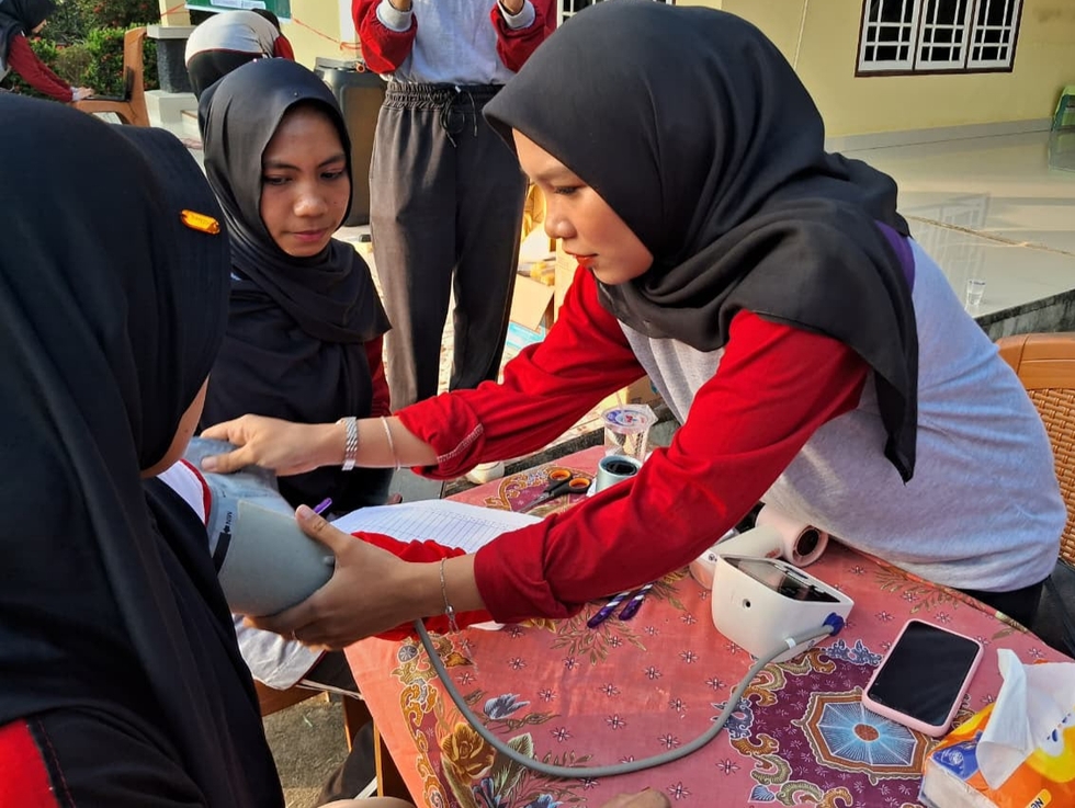 Mahasiswa PBL FKM Unsri Laksanakan Program SEHATI di Kota Daro II Ogan Ilir