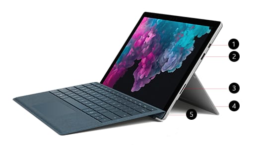 Microsoft Surface Pro 5 Laptop Portable Bodi Ramping Serta Dukungan TouchcScreen Responsif