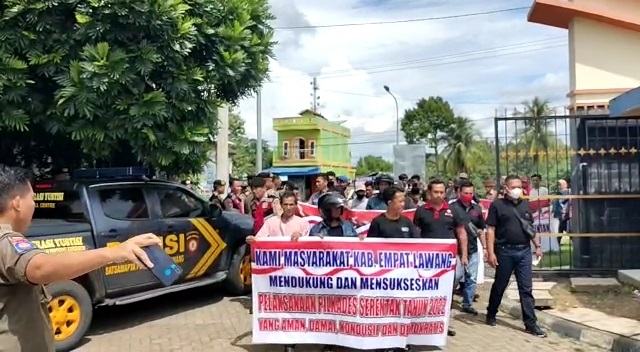 Gelar Aksi, Harapkan Pilkades di 103 Desa Aman