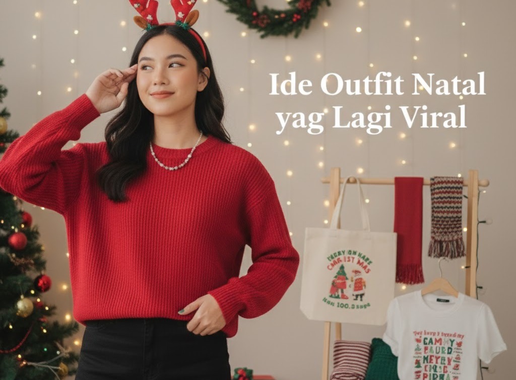 Ide Outfit Natal Yang Lagi Viral, Banyak Yang Ngak Nyangka Barangnya di bawah 100Ribu