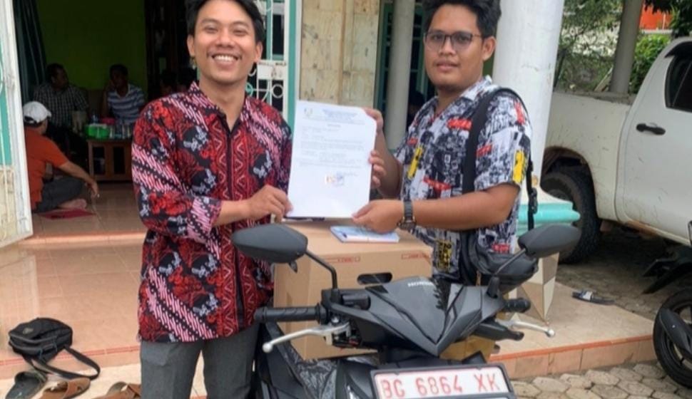 Sepakat, Kades Rantau Bayur Banyuasin Beli Motor Honda Beat untuk Pelayanan Masyarakat