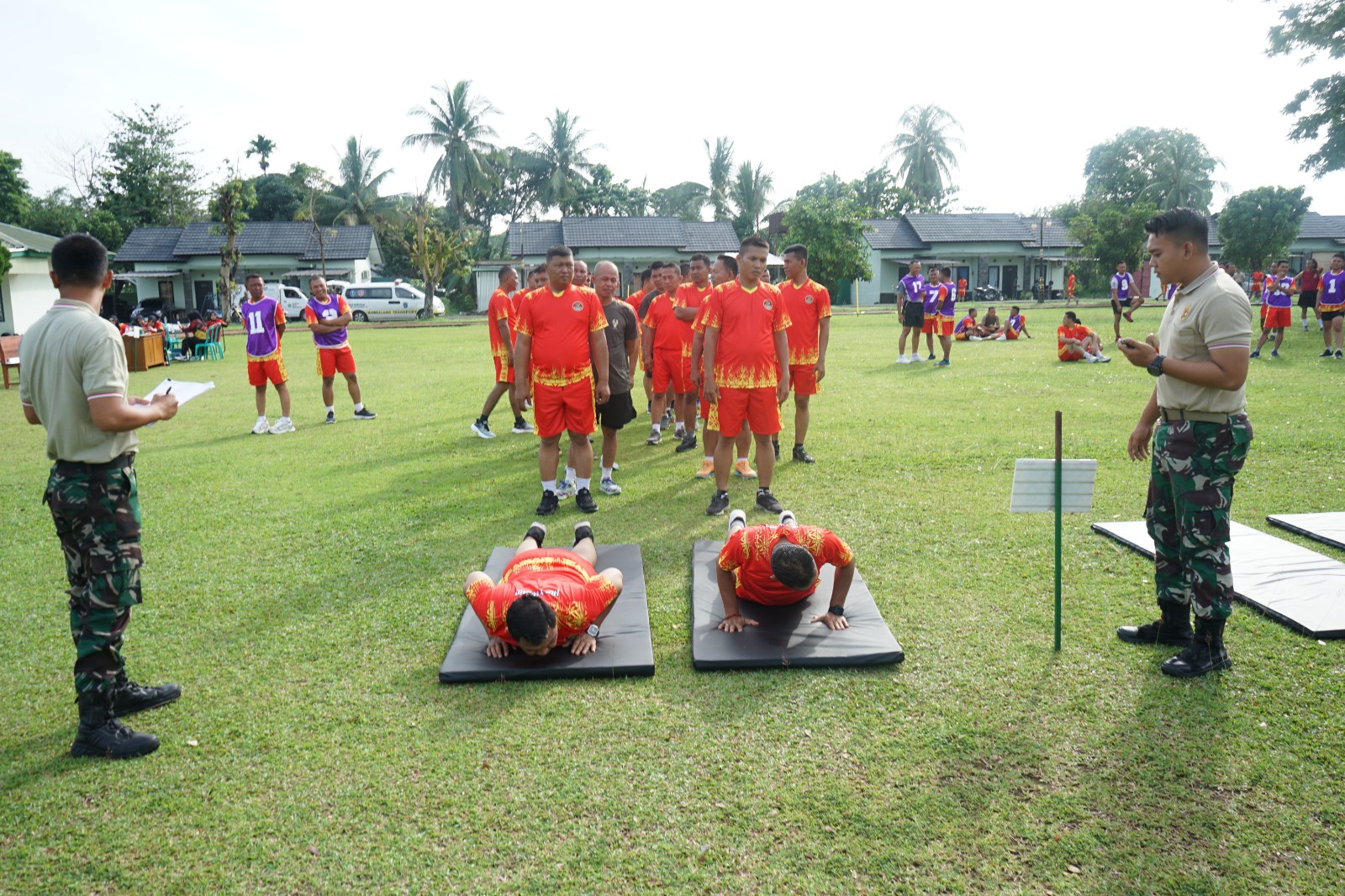 Pembinaan Fisik TNI AD, Prajurit Kodim 0402/OKI-OI Ikuti Kesegaran Jasmani