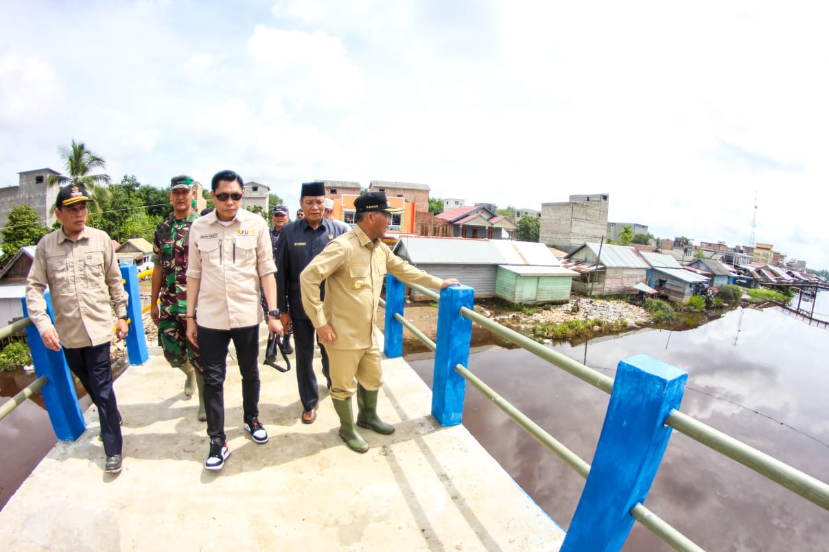 Pemkab Muba Tuntaskan Pembangunan Jembatan Desa Bandar Agung Lalan