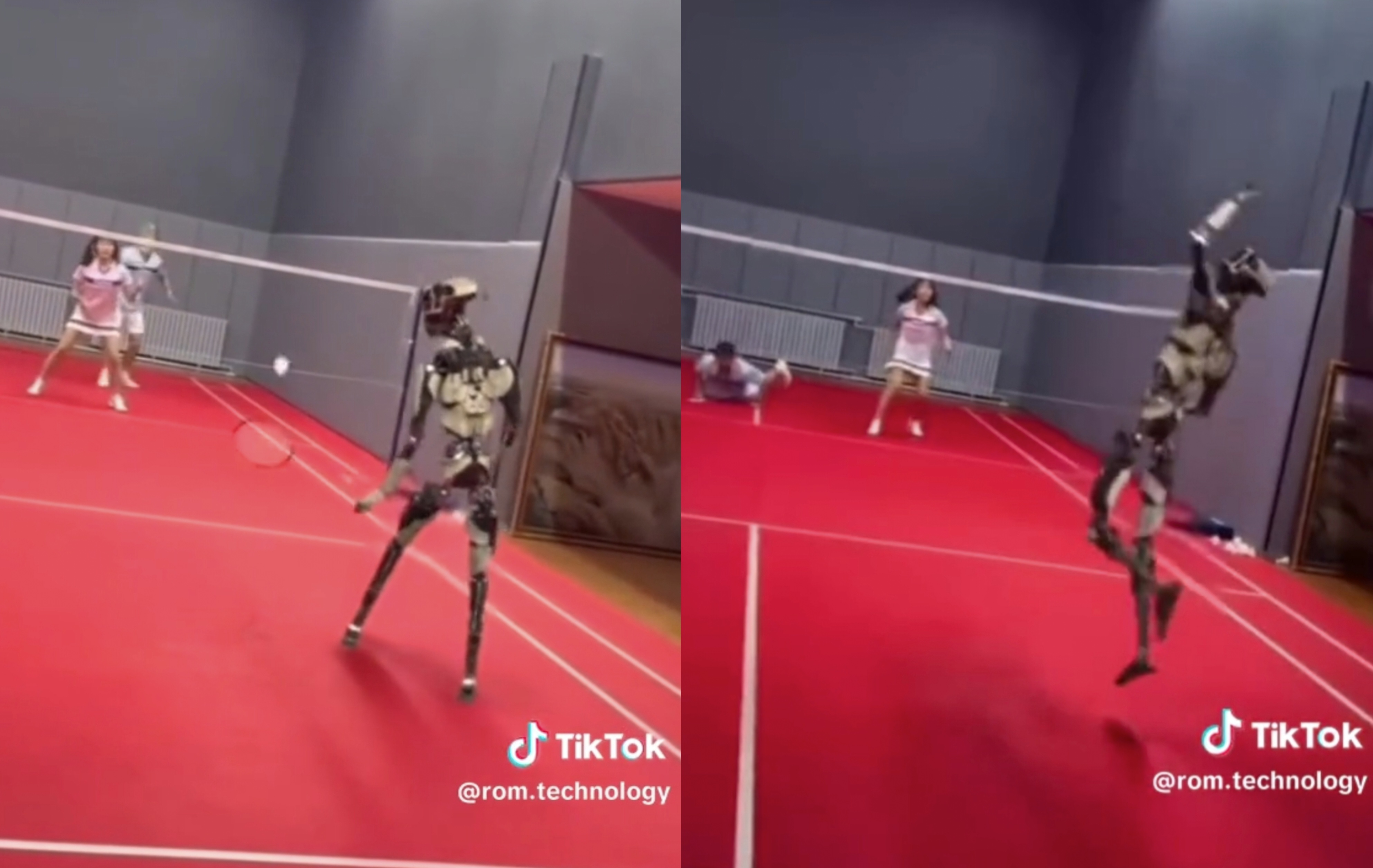 Robot Bermain Badminton Gantikan Manusia Hebohkan Medsos! Warganet Malah Salfok Hal Ini