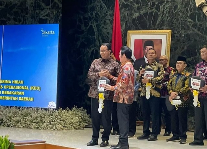 Kabupaten Empat Lawang Terima Bantuan Mobil Damkar dari Pemrov DKI