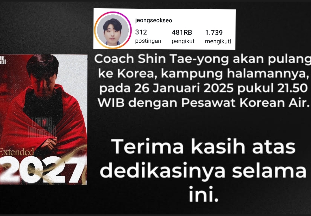 HARU, Fans Boleh Mengantar Shin Tae-yong ke Bandara, Mantan Pelatih Timnas Pamit Ini Jadwalnya Takeoff