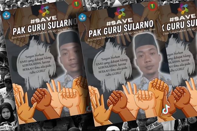 Waw…Hari Ini Seribu Guru Turun ke Pengadilan Negeri Lubuklinggau, Bela Guru Sularno Terancam Penjara 1 Tahun  