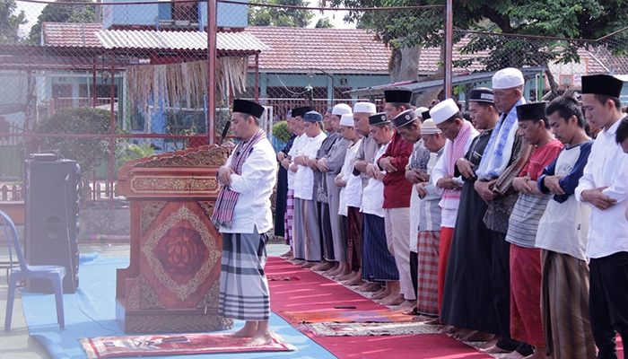 Berdoa Turun Hujan, Lapas Tanjung Raja Gelar Sholat Istiqa