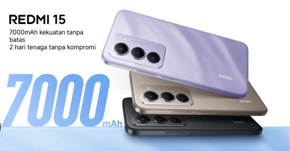 Redmi 15 Resmi Tersedia di Indonesia, Baterai Jumbo 7.000 mAh Jadi Pusat Perhatian