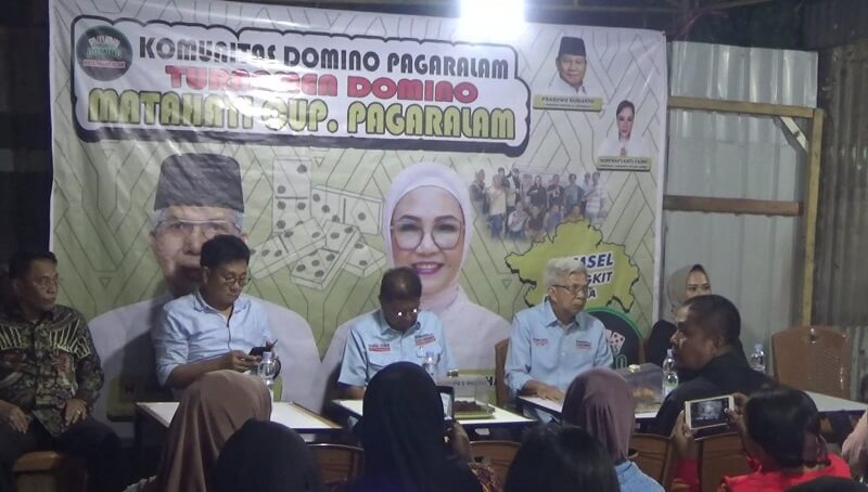 Mawardi Yahya Silaturahmi dengan Komunitas Domino di Pagaralam, Janji Bakal Kembalikan Program yang Hilang