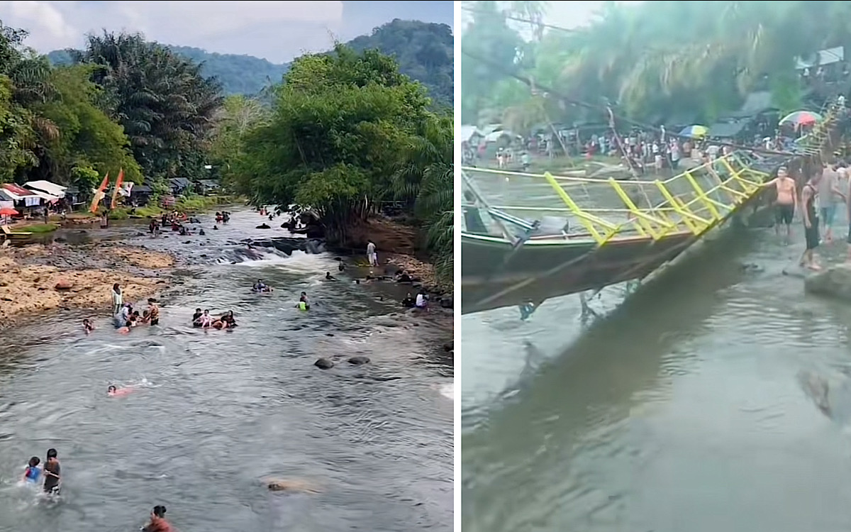 5 Fakta Jembatan Gantung di Lokasi Wisata Sungai Malus Lubuklinggau Putus, 50 Orang Menyeberang Bersamaan  