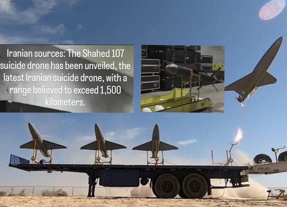 Iran Pamerkan Drone Bunuh Diri Terbaru Shahed-107, Tembus Pertahanan Israel, Segini Daya Jangkauannya
