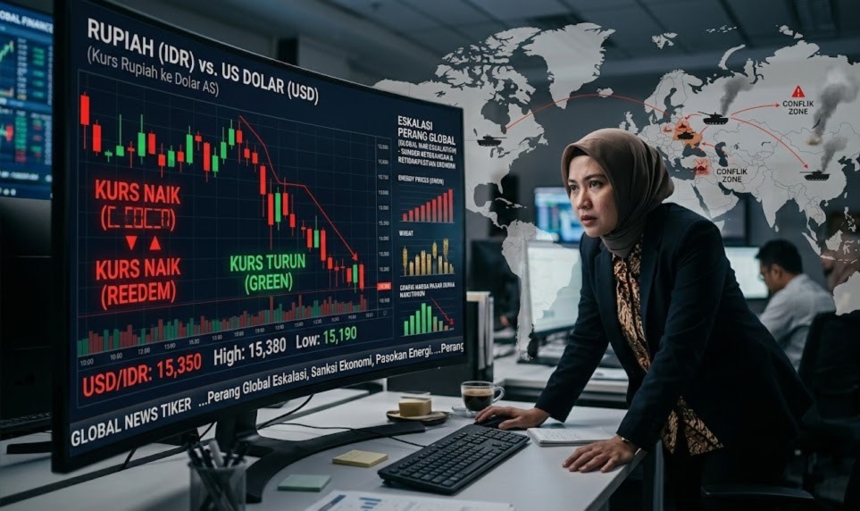 Prediksi Nilai Tukar Rupiah terhadap Dolar Jika Eskalasi PD ke-3 Kian Meningkat di Pertengahan 2026