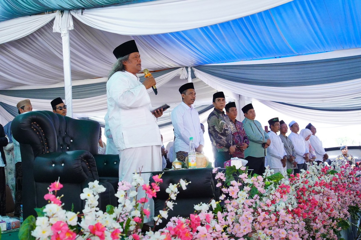 Wabup Muba Bersama KH Ahmad Muwafiq Hadiri Tasyakuran Tokoh Masyarakat Tungkal Jaya