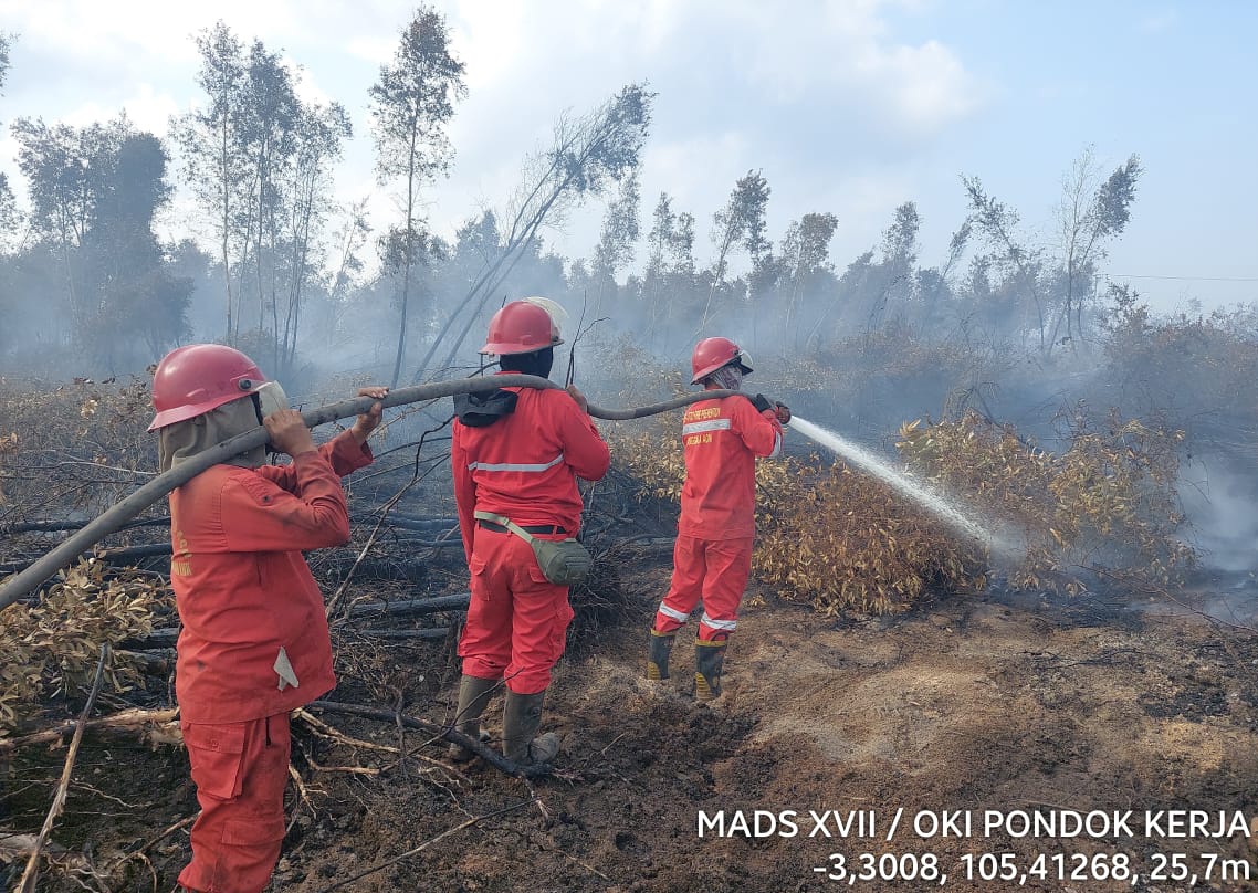 48 Fire Spot Karhutla Terus Meningkat di OKI, Sudah Tersebar di Beberapa Kecamatan 