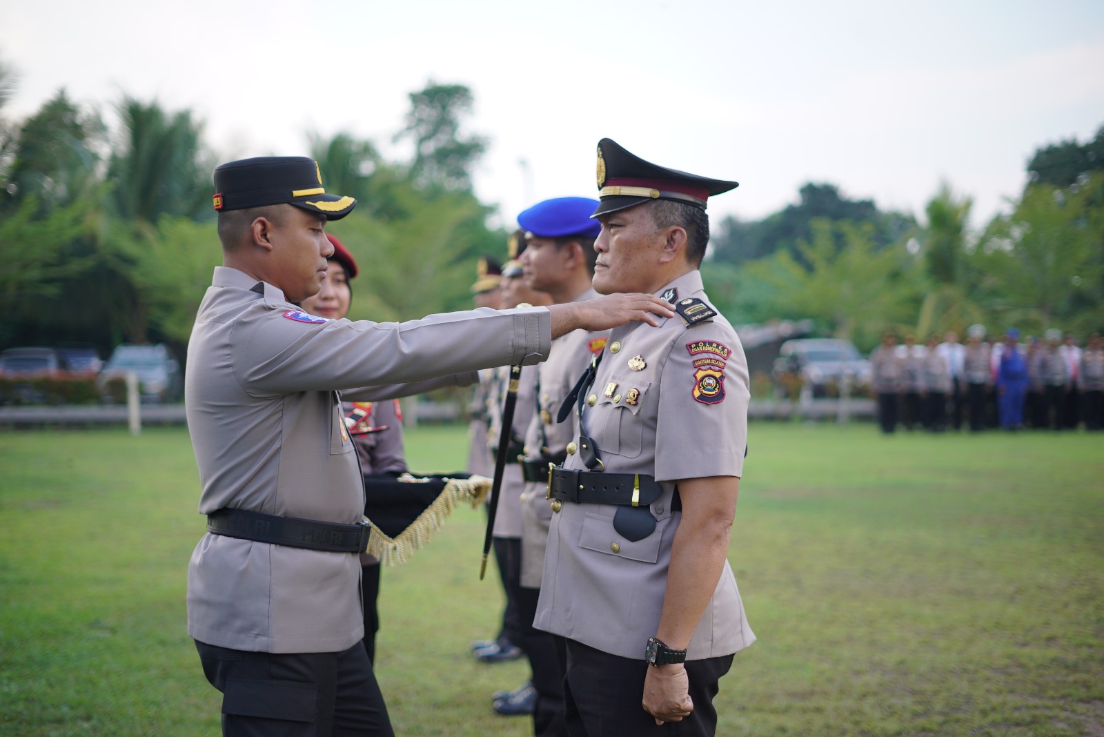 Wakapolres OKI dan Kasat Dimutasi, Begini Pesan Kapolres