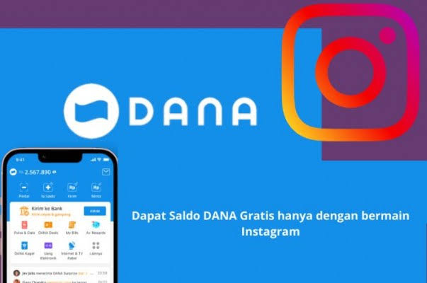 Saldo DANA Gratis Khusus Pengguna Instagram Aktif, Klaim Sekarang Juga