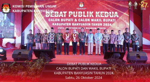 KPU Kabupaten Banyuasin Gelar Debat Publik Kedua Calon Bupati dan Wakil Bupati Tahun 2024