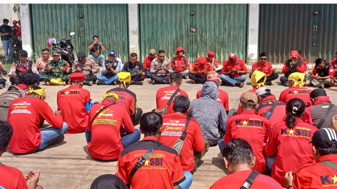 May Day di Kabupaten OKI Doa Bersama Dorong Pembentukan Dewan Pengupahan Buruh